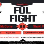Paddy McCorry vs Shuki Farage