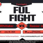 Robert Whittaker vs Reinier de Ridder