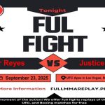 Javier Reyes vs Justice Torres