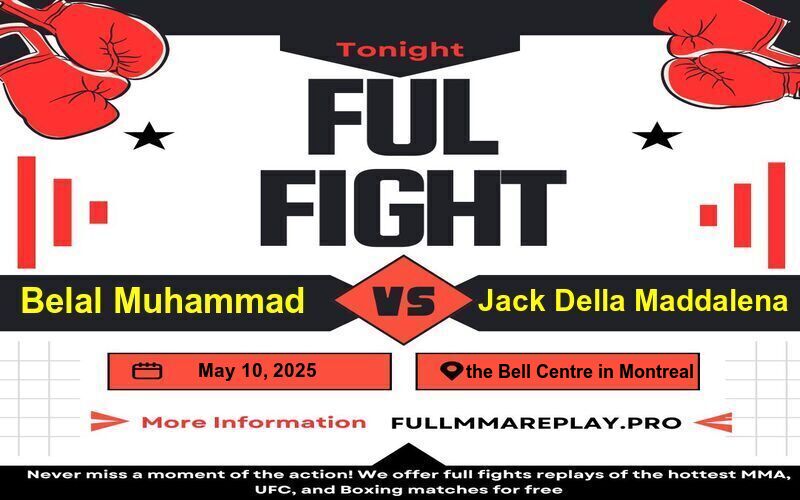 UFC 315 - Belal Muhammad vs Jack Della Maddalena