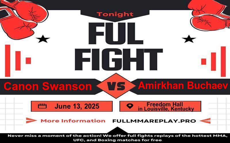 Canon Swanson vs Amirkhan Buchaev