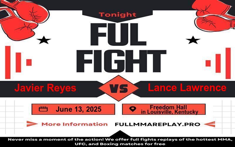 Javier Reyes vs Lance Lawrence