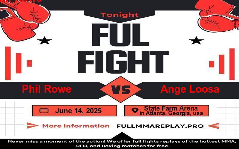 Phil Rowe vs Ange Loosa