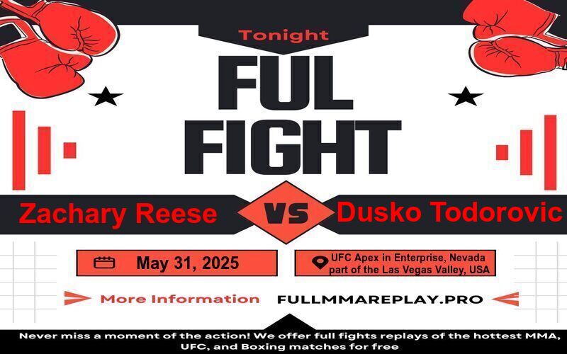 Zachary Reese vs Dusko Todorovic