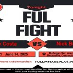 Randy Costa vs Nick Burgos