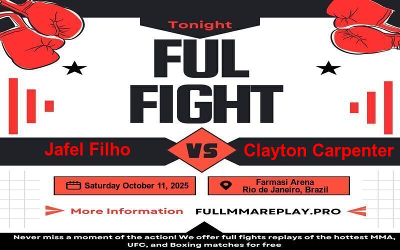 Jafel Filho vs Clayton Carpenter